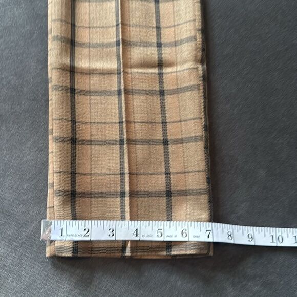 Men’s Brown Plaid 3 Piece Suit One Button Notched Lapel 32 Jacket 30 Pants NWT - Picture 13 of 16